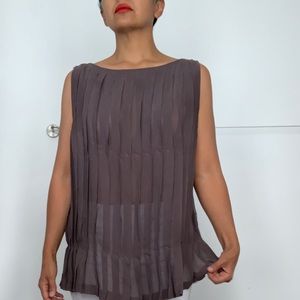 Club Monaco Silk Crepe De Chine Top